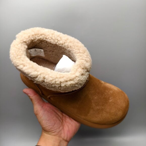 UGG Womens Chestnut Lambswool Snow Boots - Picture 2 of 7